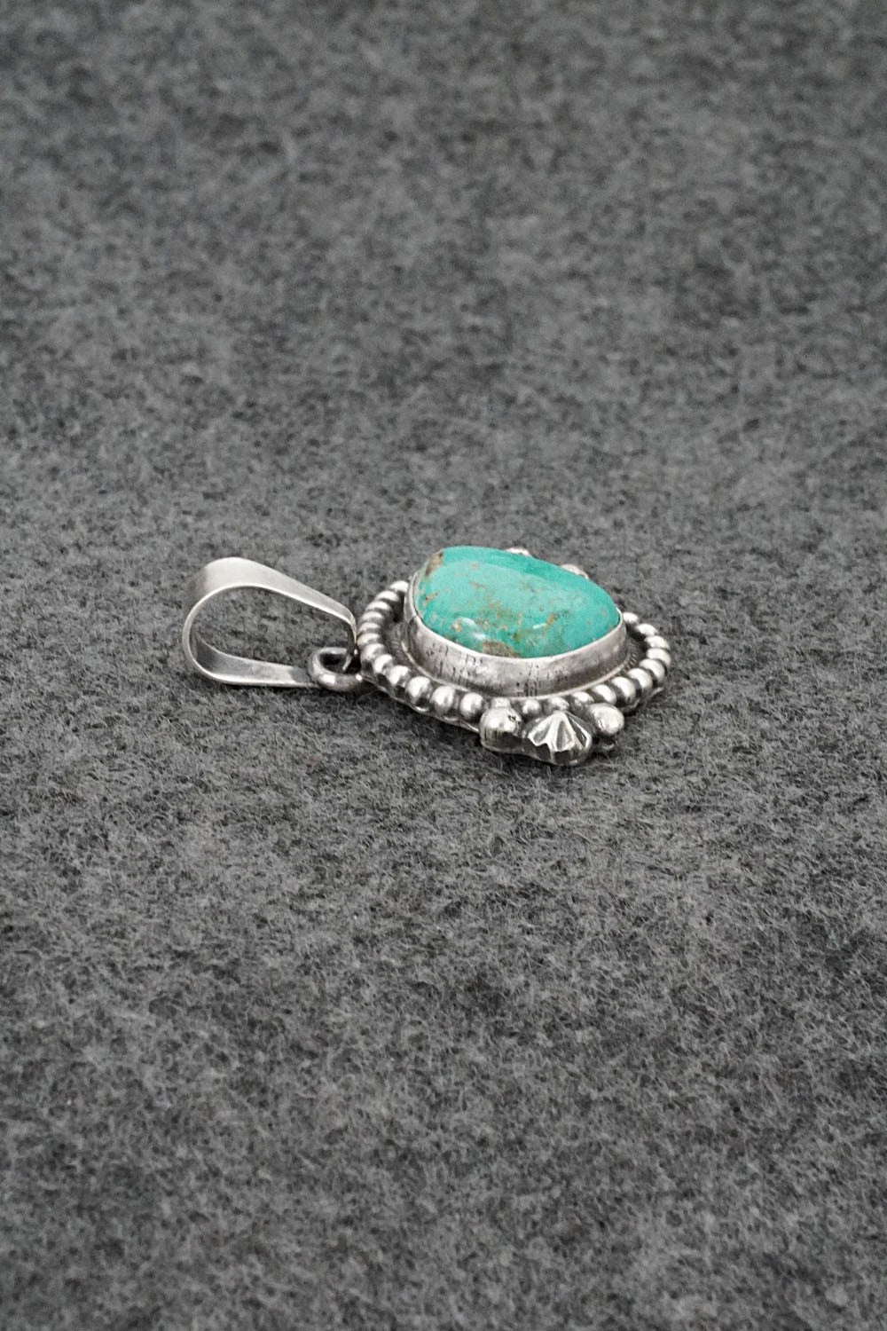 Turquoise & Sterling Silver Pendant - Darrin Livingston