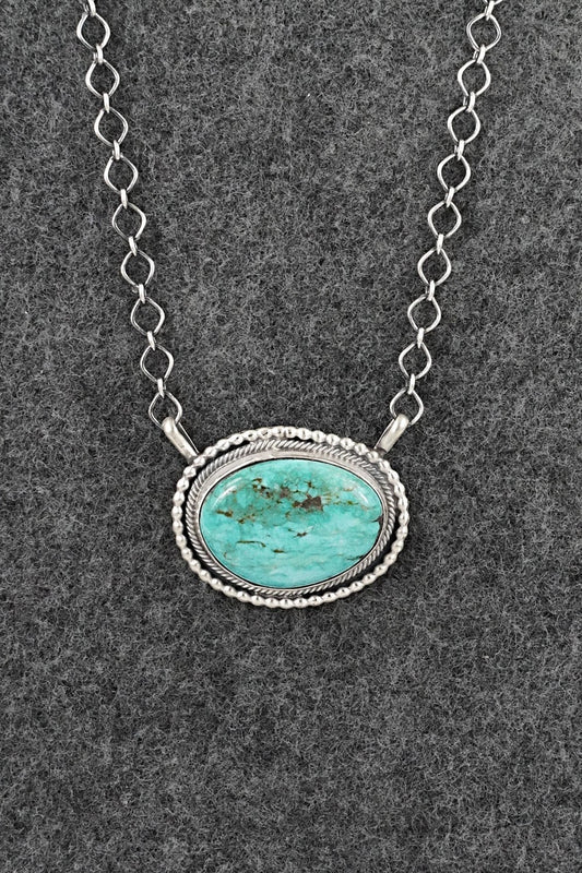Turquoise & Sterling Silver Necklace - Darrin Livingston