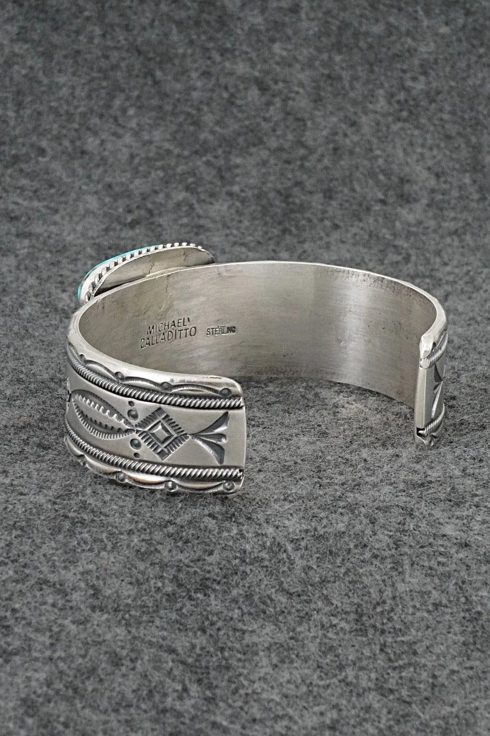 Turquoise & Sterling Silver Bracelet - Michael Calladitto