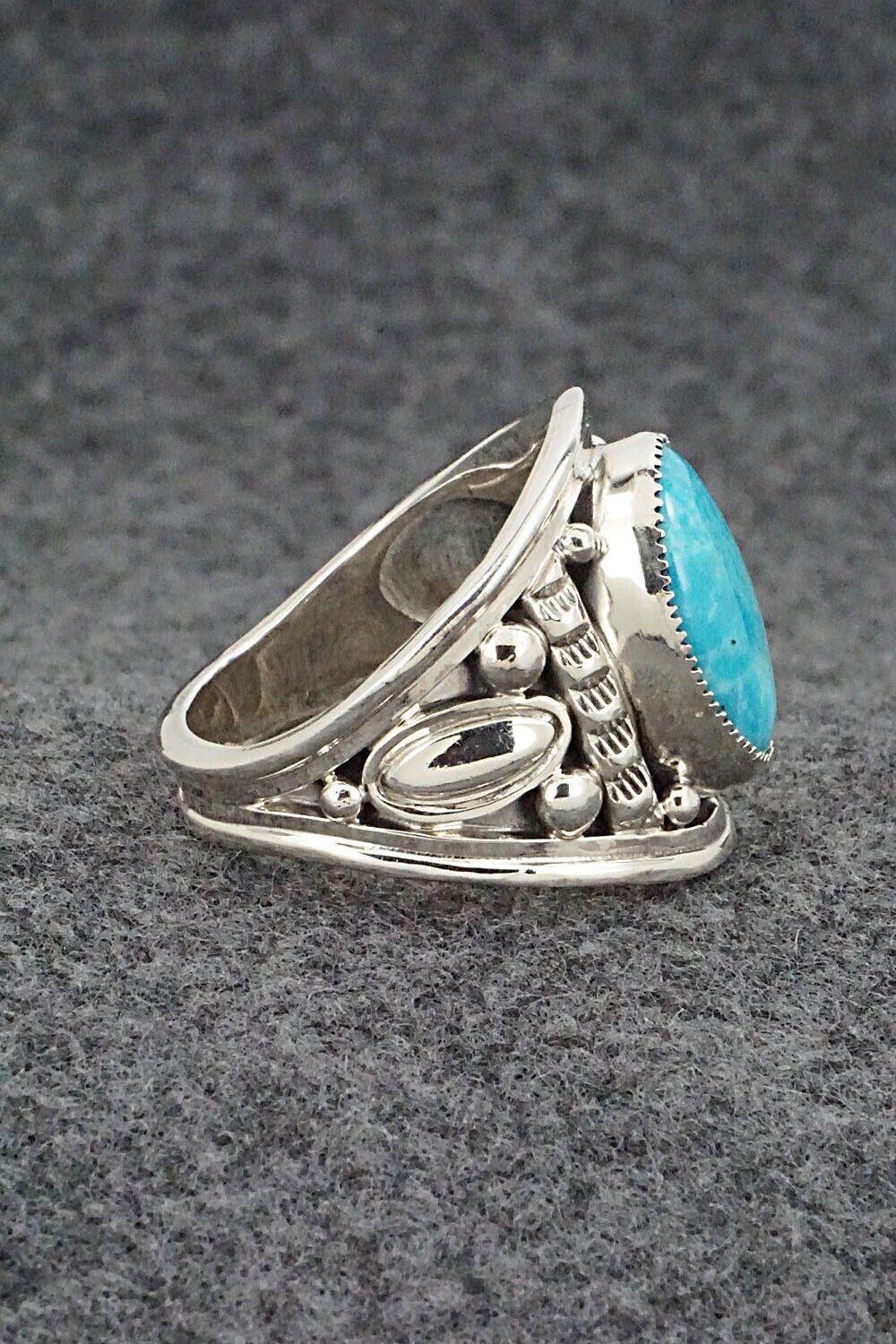 Turquoise and Sterling Silver Ring - Larson Lee - Size 12