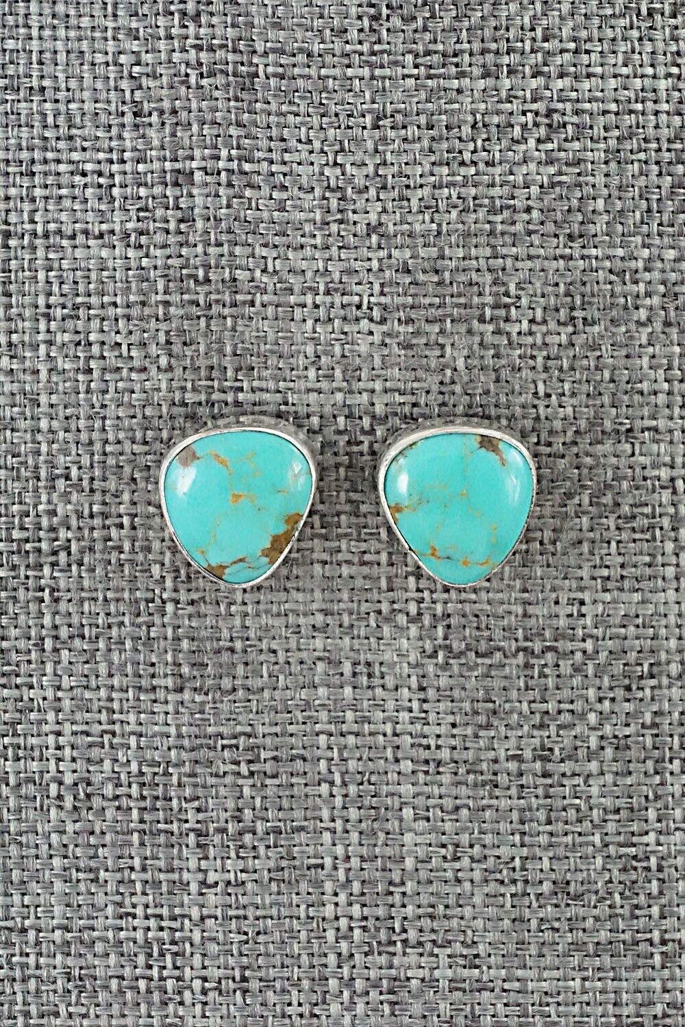 Turquoise & Sterling Silver Earrings - Marco Begaye