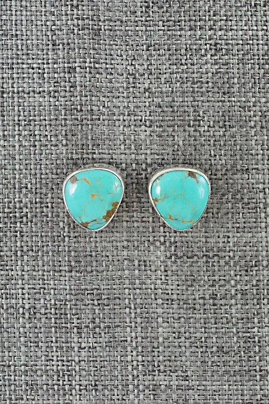 Turquoise & Sterling Silver Earrings - Marco Begaye