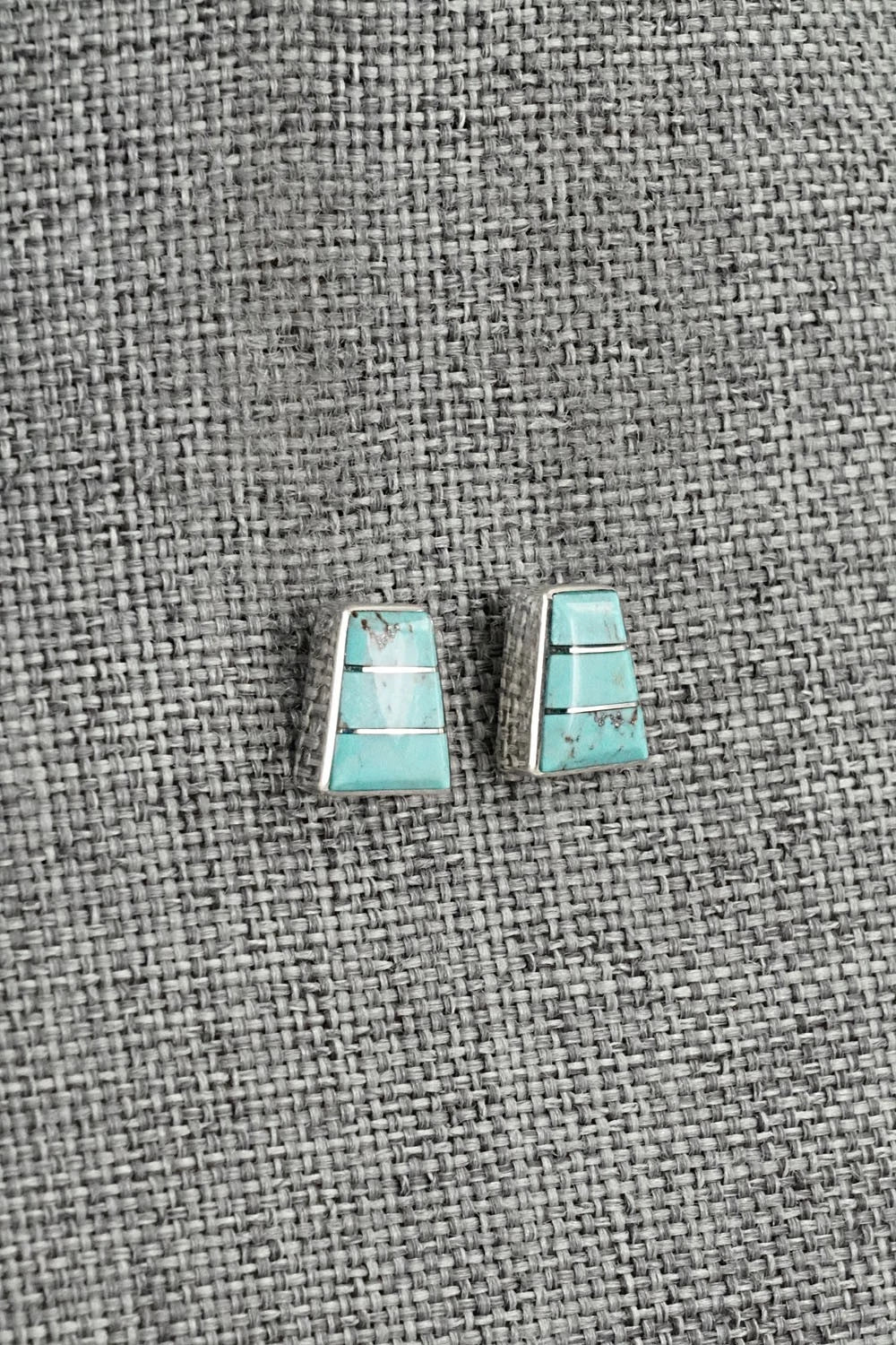 Turquoise and Sterling Silver Earrings - Michelle Haloo