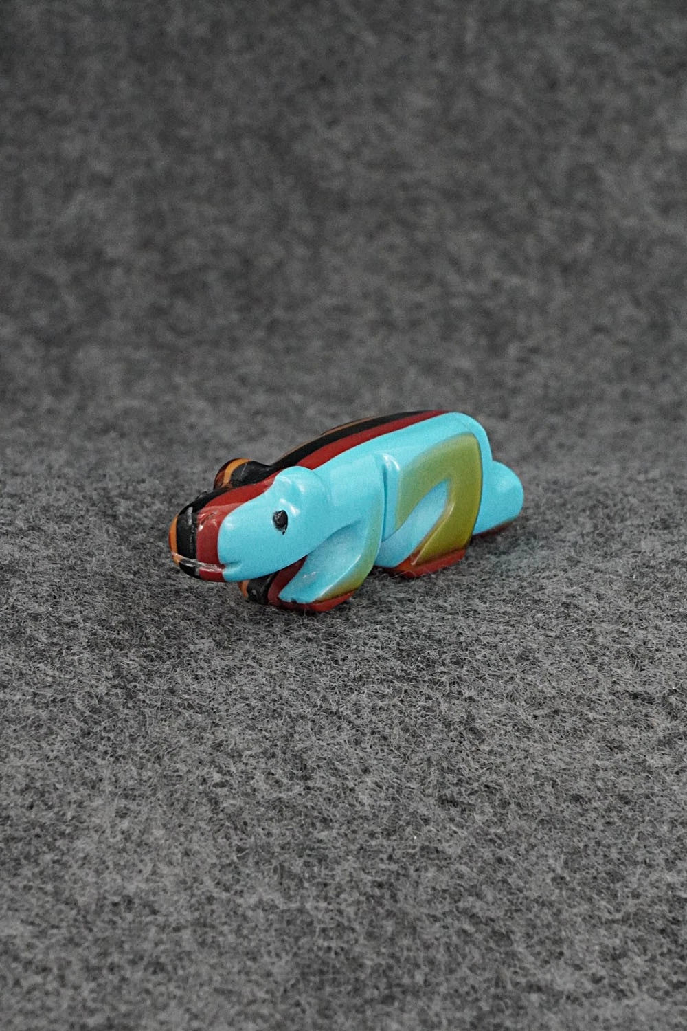 Mountain Lion Zuni Fetish Carving - Reynold Lunasee