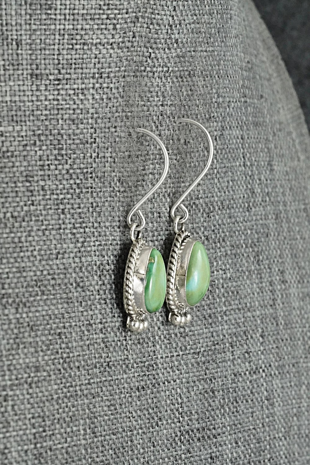 Turquoise & Sterling Silver Earrings - Eugene Gruber