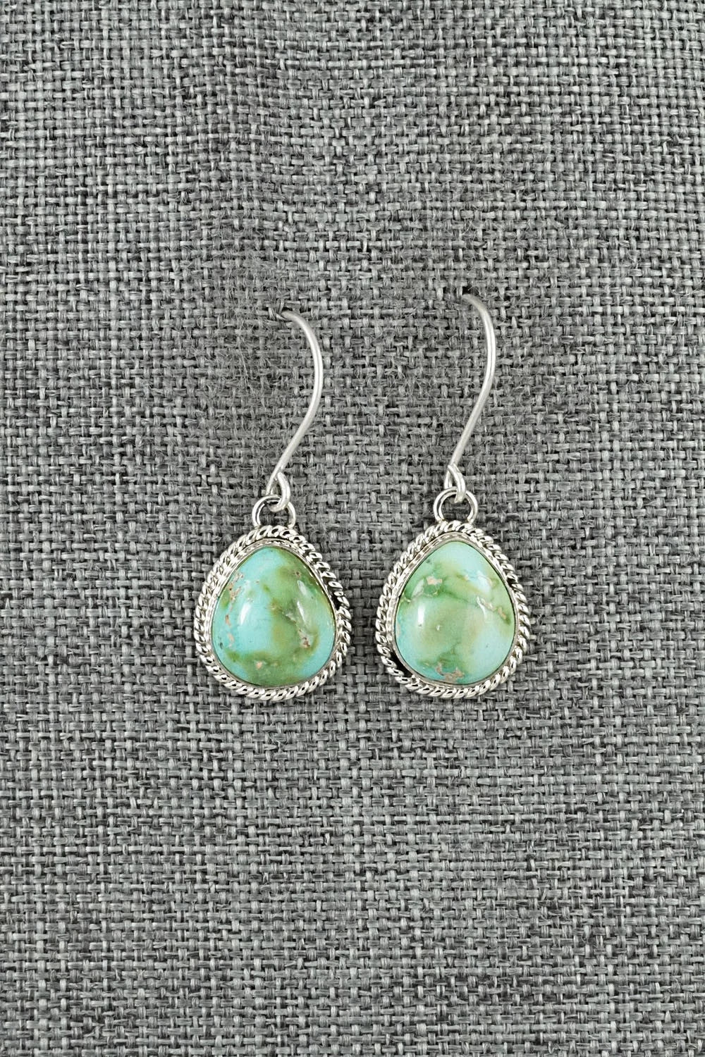 Turquoise & Sterling Silver Earrings - Eugene Gruber