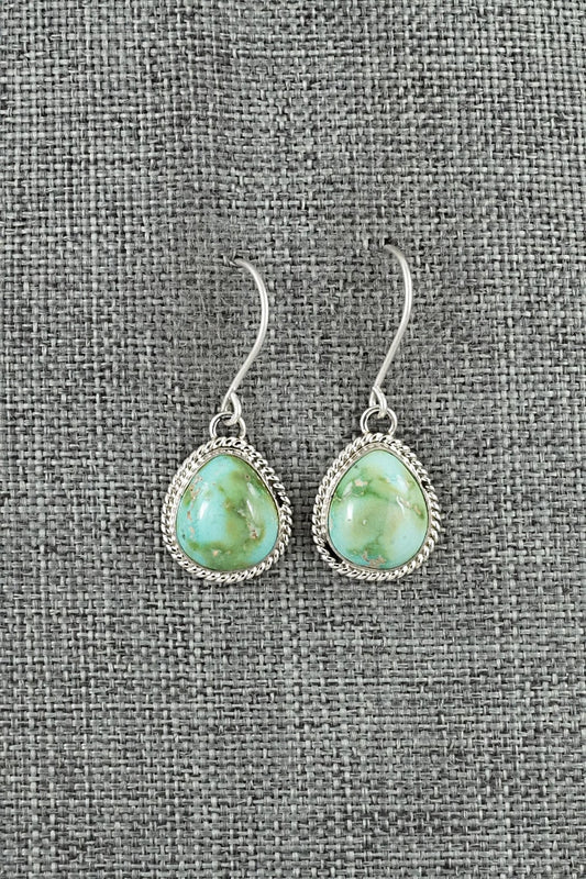 Turquoise & Sterling Silver Earrings - Eugene Gruber