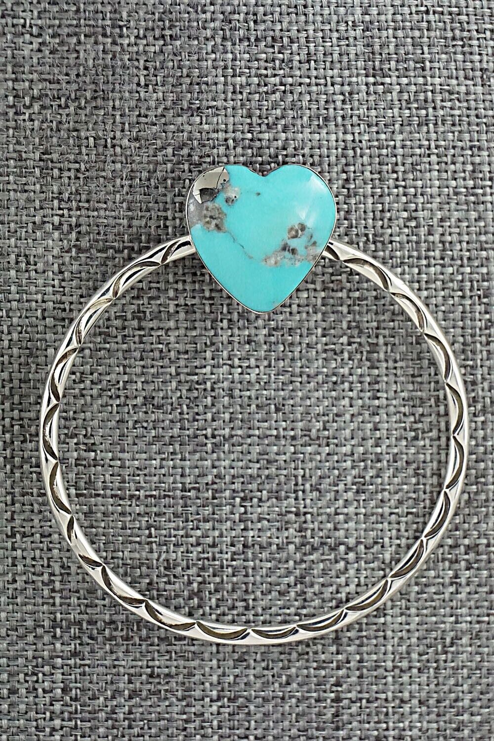 Turquoise & Sterling Silver Earrings - Sarah Yazzie