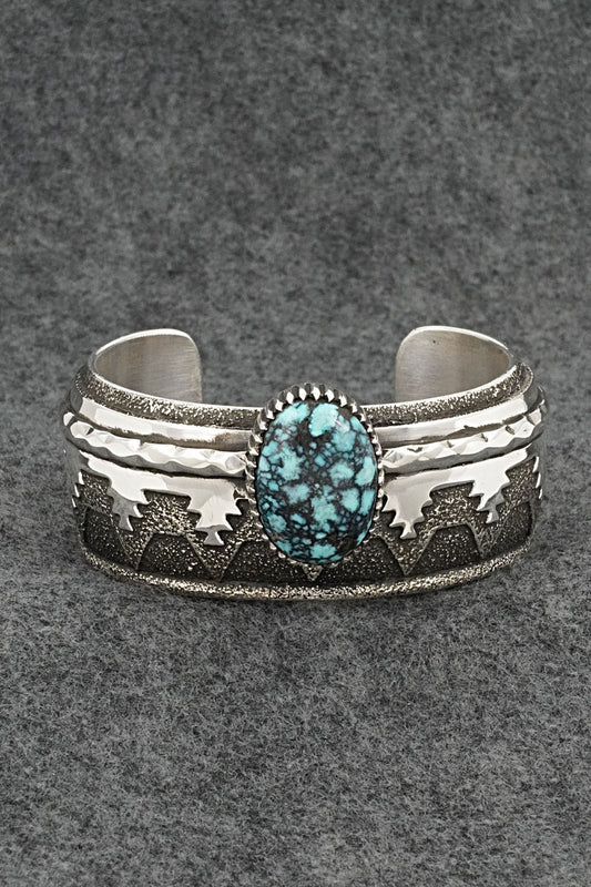 Turquoise & Sterling Silver Vintage Bracelet - Thomas Singer