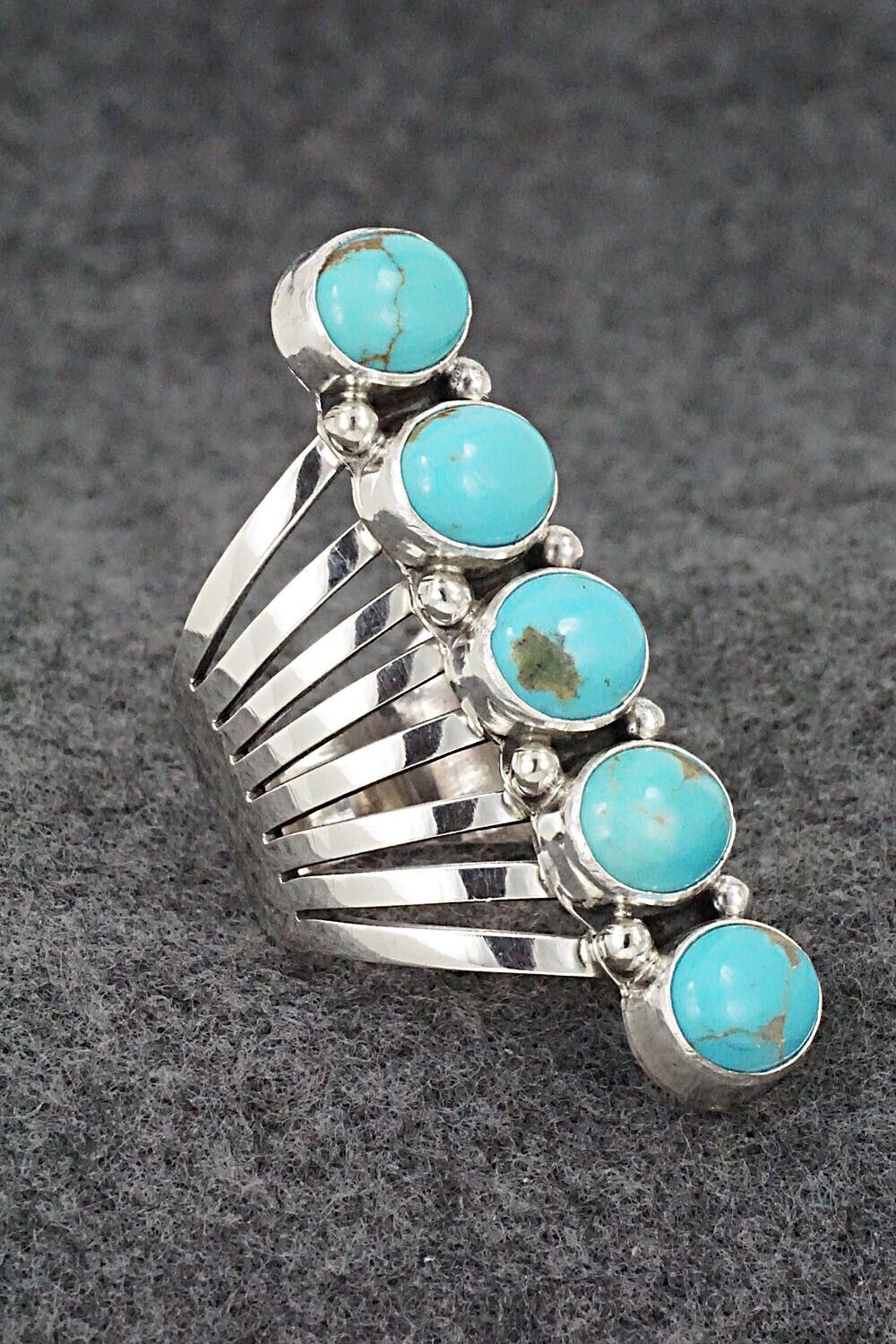 Turquoise & Sterling Silver Ring - Thomas Yazzie - Size 10