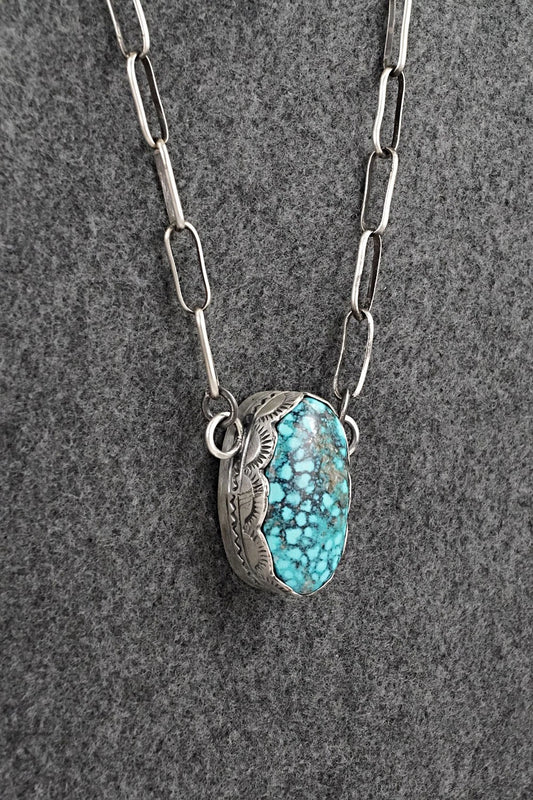 Turquoise & Sterling Silver Necklace - Randy Boyd