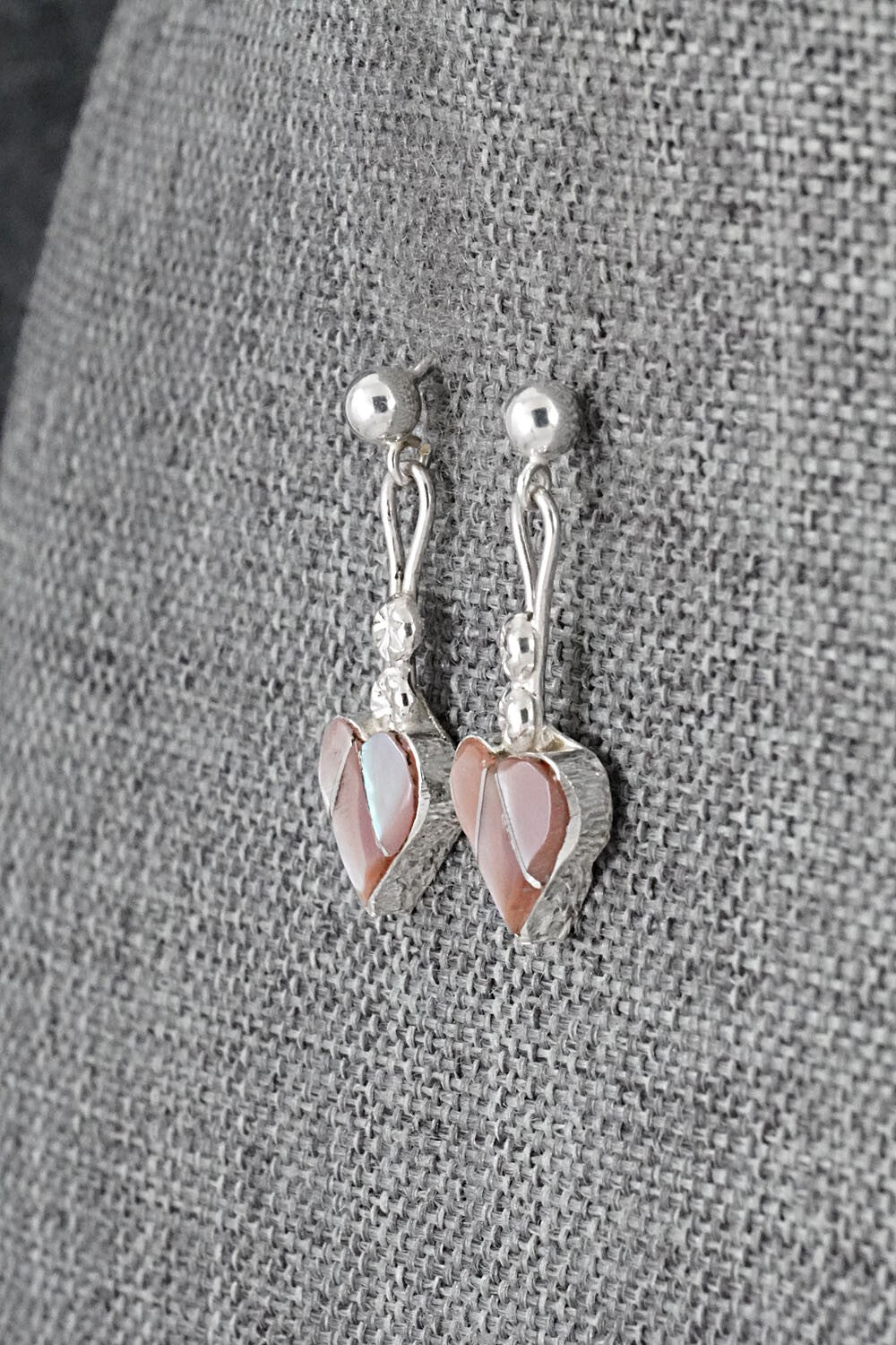 Mother of Pearl Inlay & Sterling Silver Earrings - Ola Eriacho