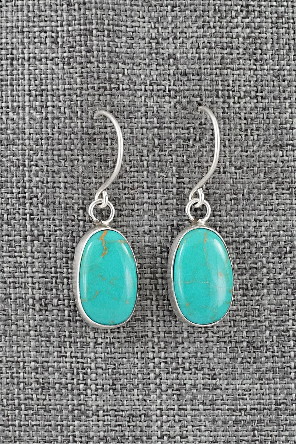 Turquoise & Sterling Silver Earrings - Rosemary Saunders