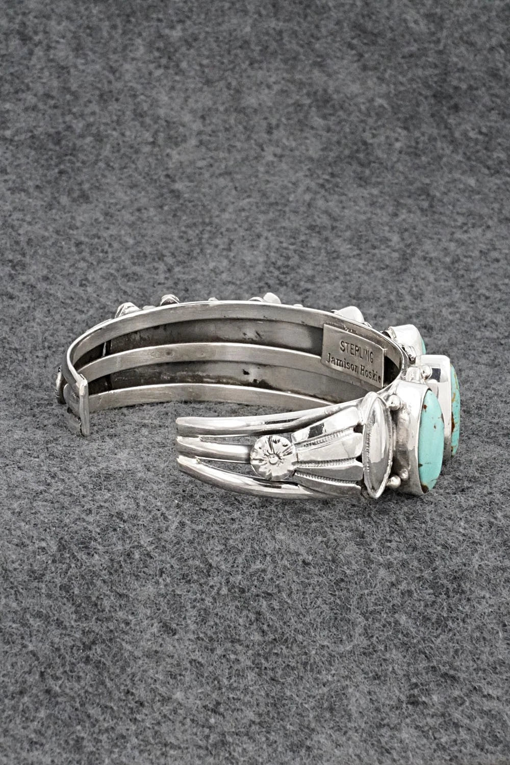 Turquoise & Sterling Silver Bracelet - Jamison Hoskie