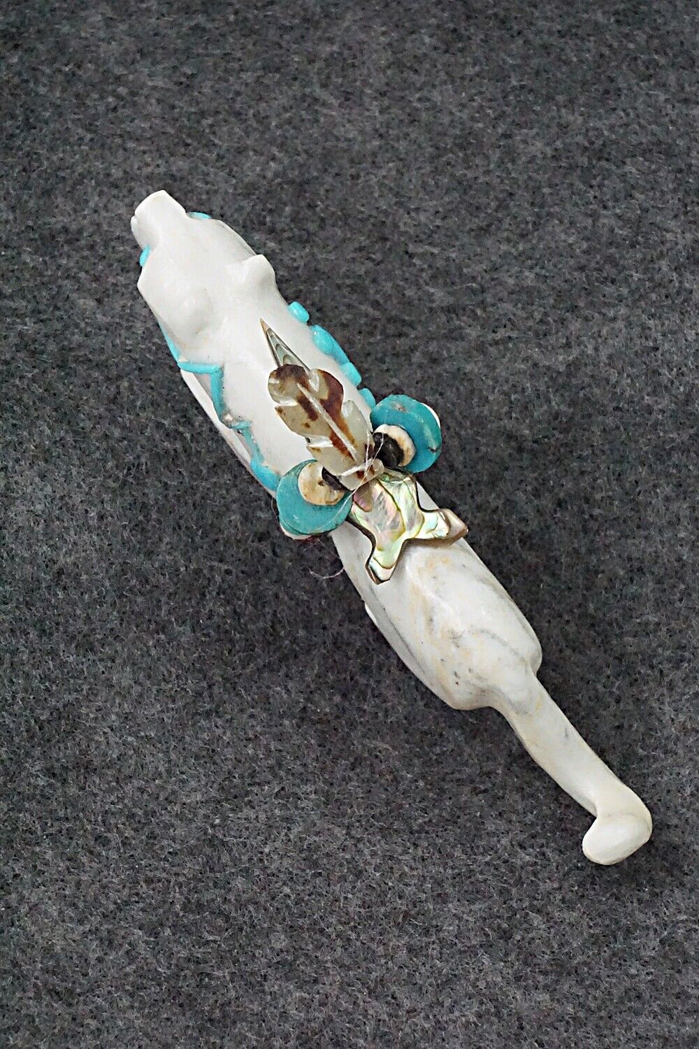 Mountain Lion Zuni Fetish Carving - Michael Laweka