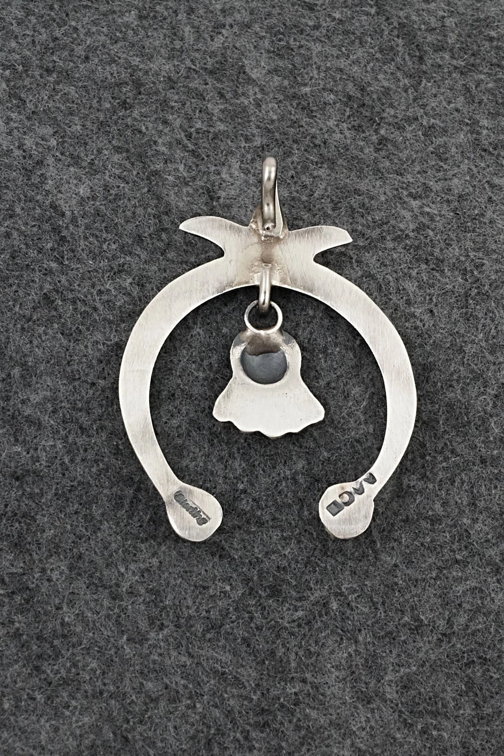 Turquoise and Sterling Silver Pendant - Martha Cayatineto