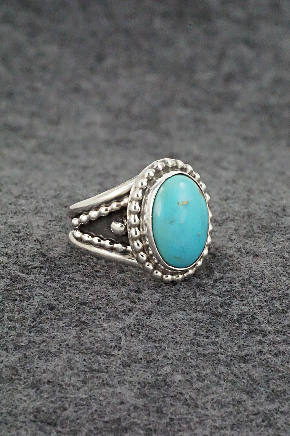 Turquoise & Sterling Silver Ring - Thomas Yazzie - Size 6