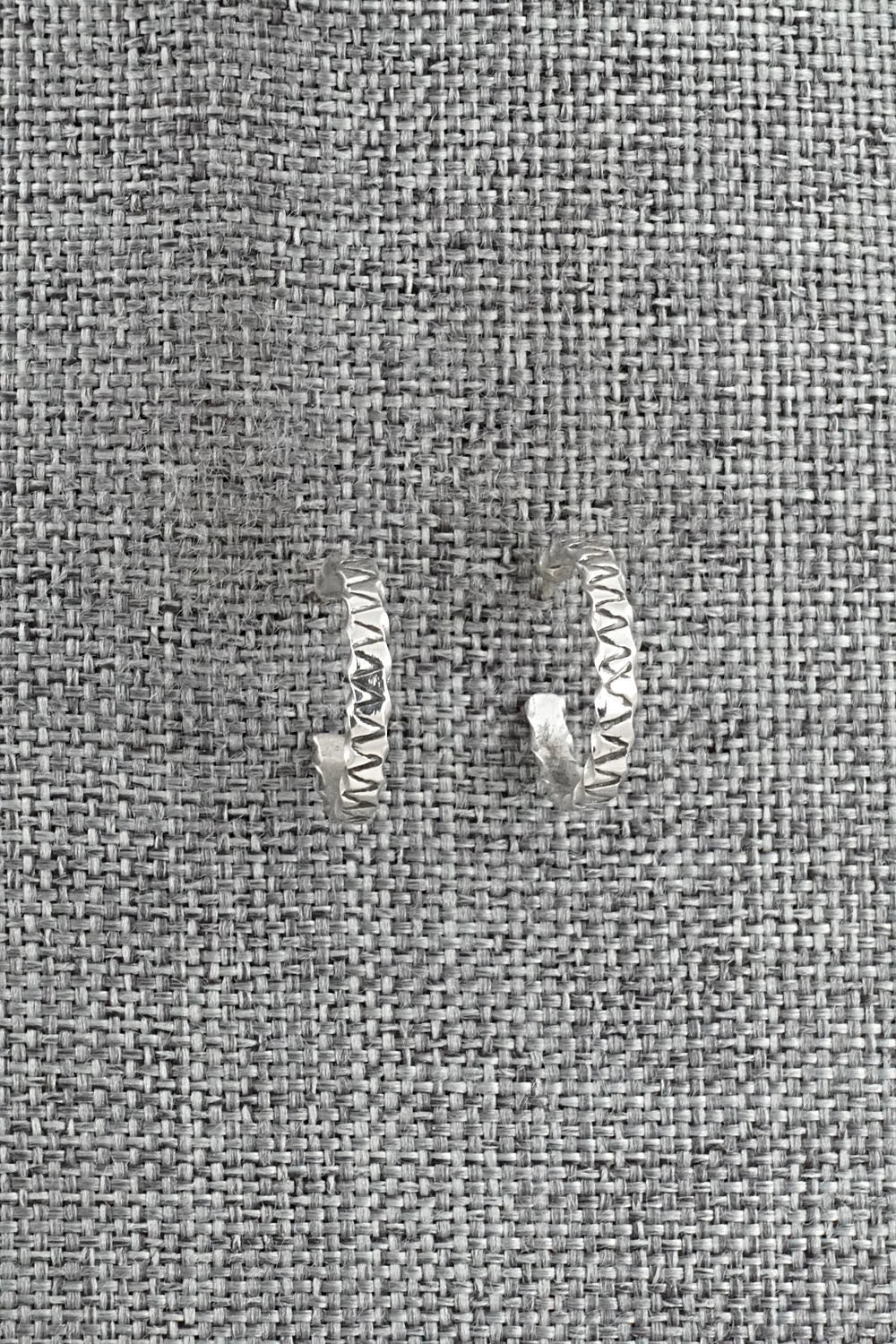 Sterling Silver Hoop Earrings - Elaine Tahe