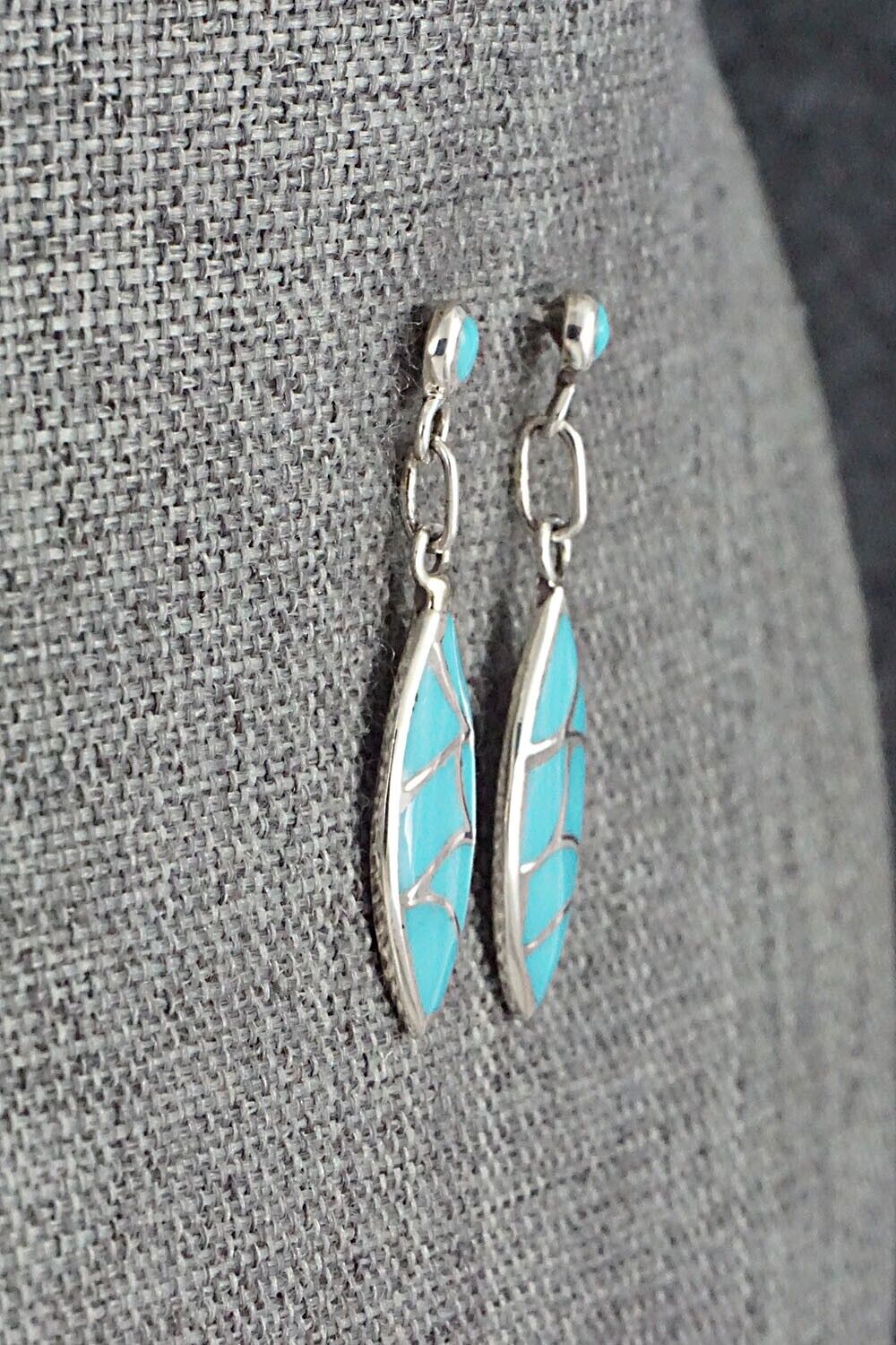 Turquoise & Sterling Silver Earrings - Orena Leekya