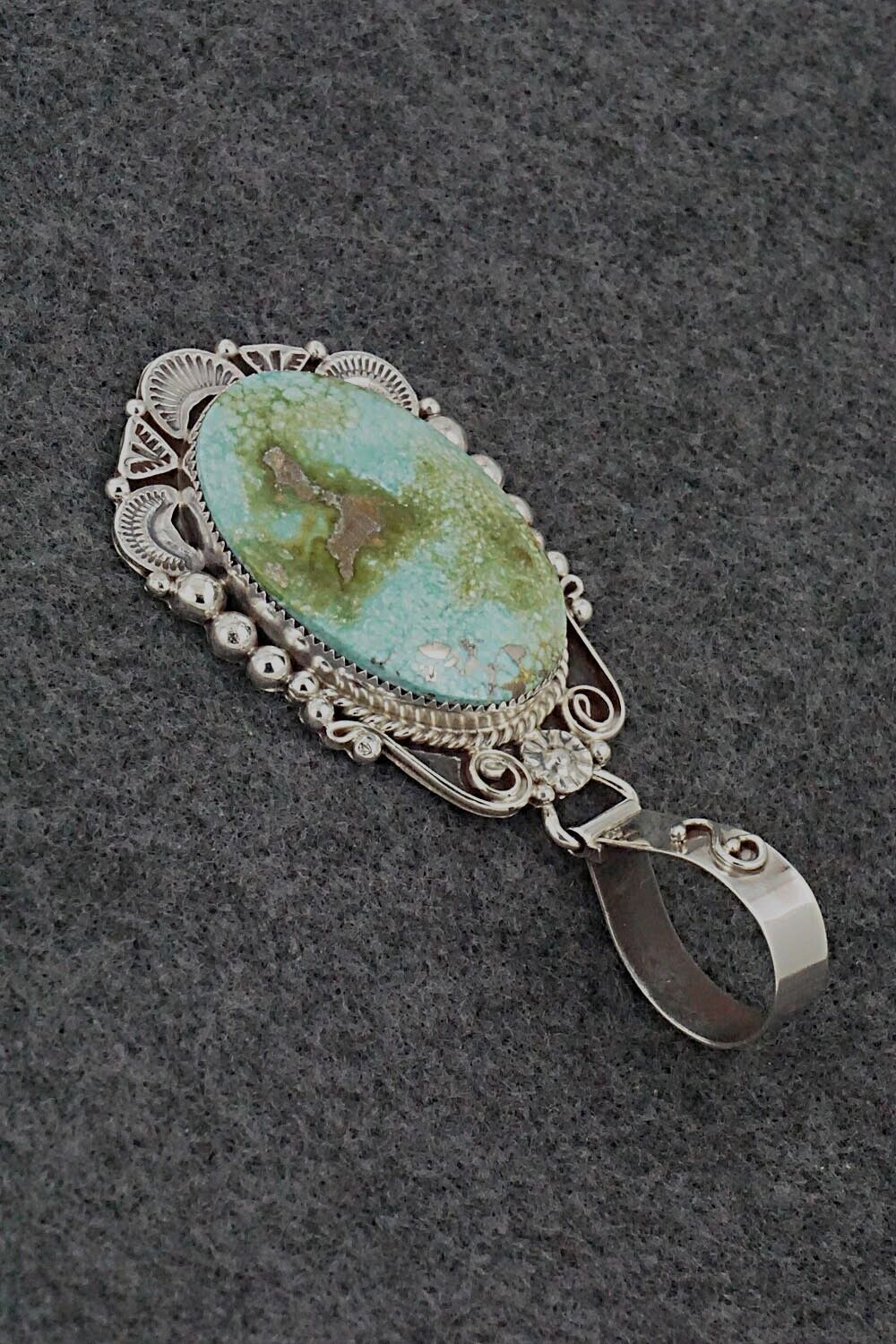 Turquoise & Sterling Silver Pendant - Anthony Brown