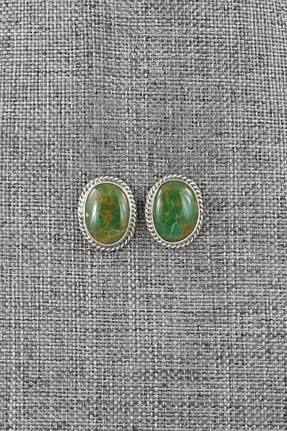 Turquoise & Sterling Silver Earrings - Rosemary Saunders