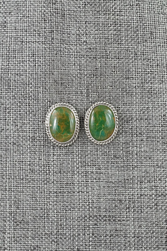 Turquoise & Sterling Silver Earrings - Rosemary Saunders