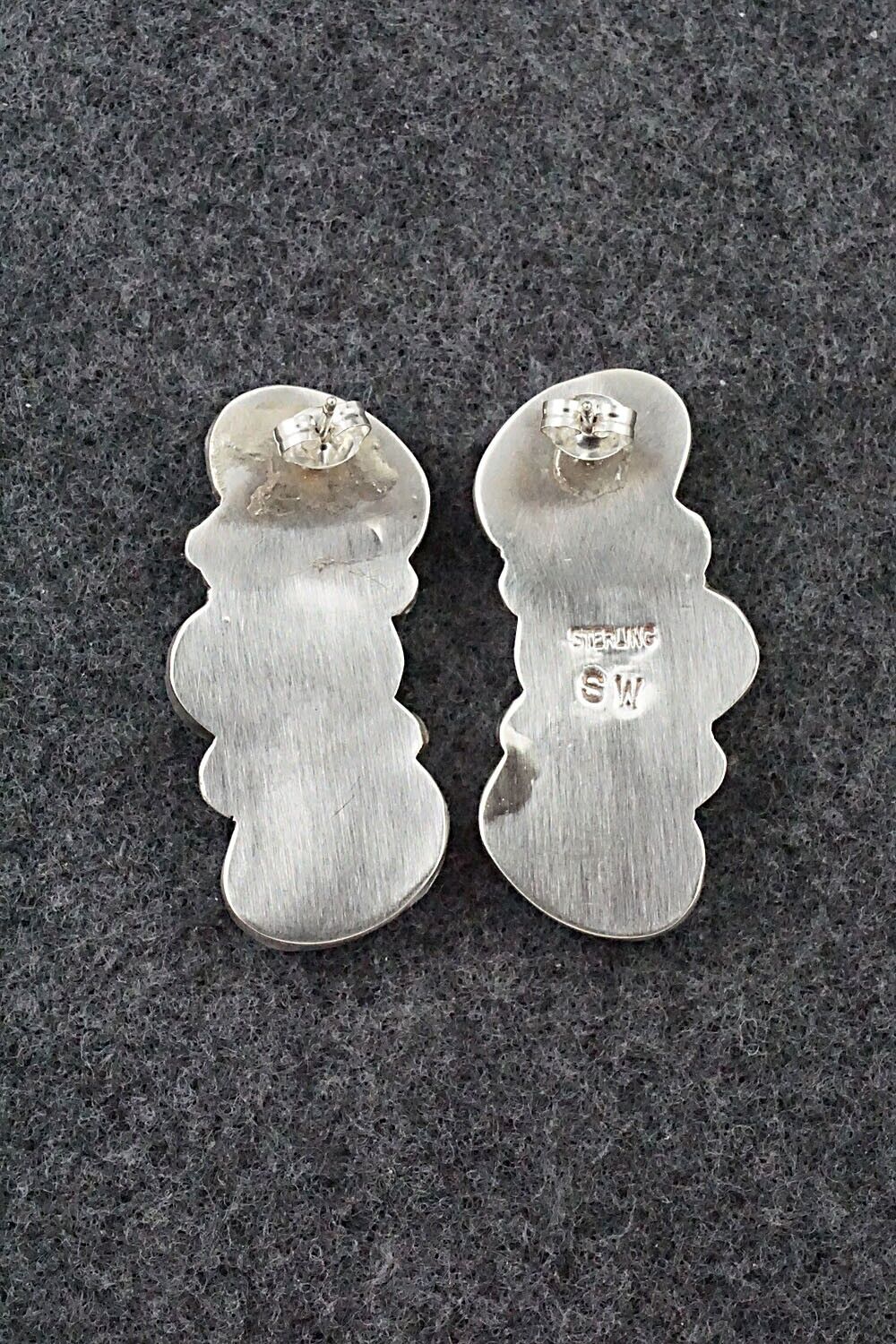 Turquoise & Sterling Silver Earrings - Selina Warner
