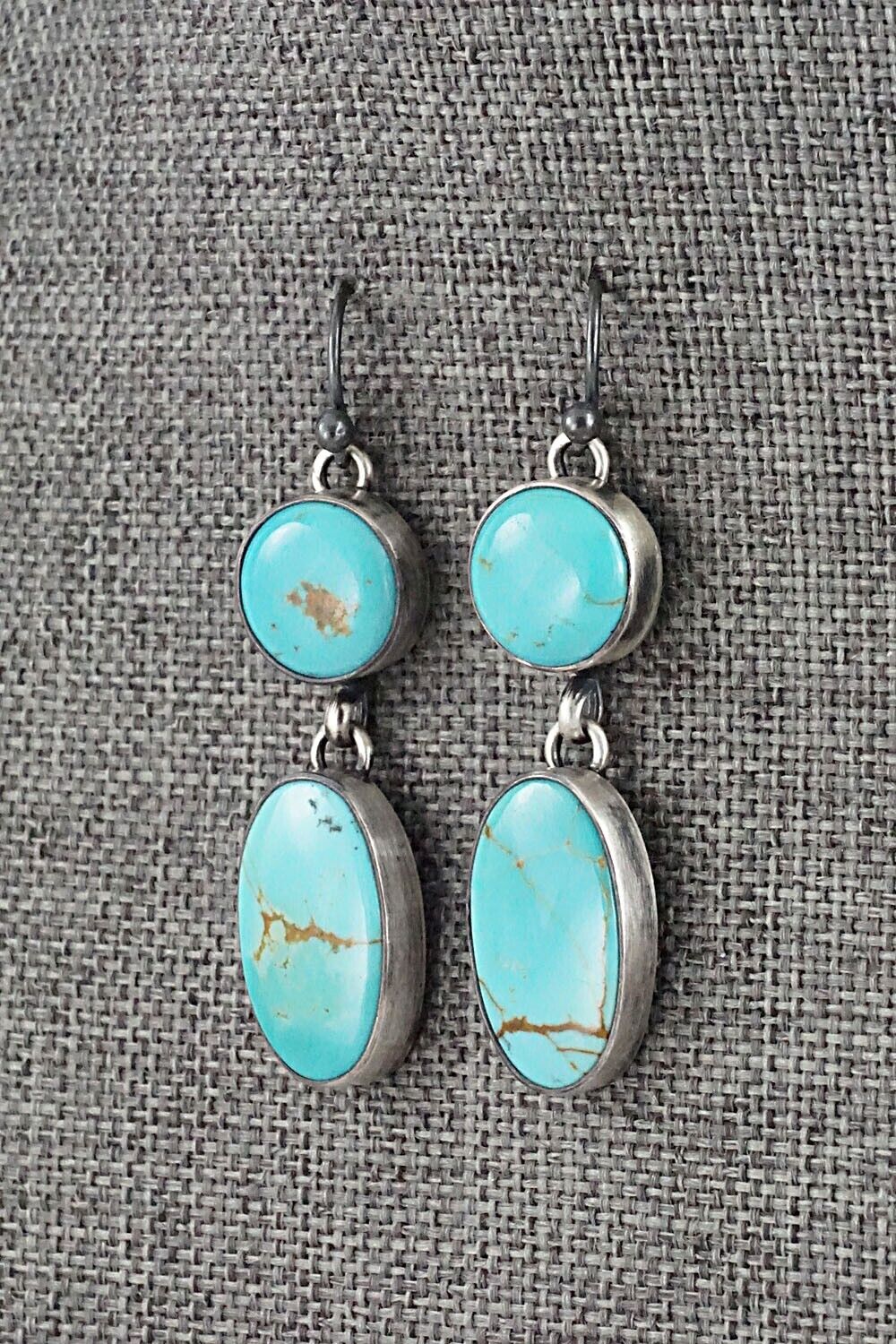 Turquoise & Sterling Silver Earrings - Loretta Delgarito