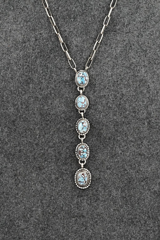Turquoise & Sterling Silver Necklace - Bobby Johnson