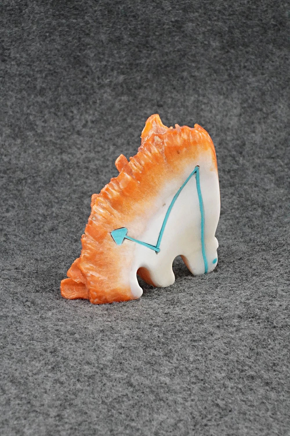 Porcupine Zuni Fetish Carving - Kenric Laiwakete