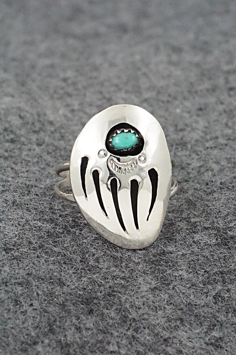 Turquoise & Sterling Silver Ring - Ervin Begay - Size 9