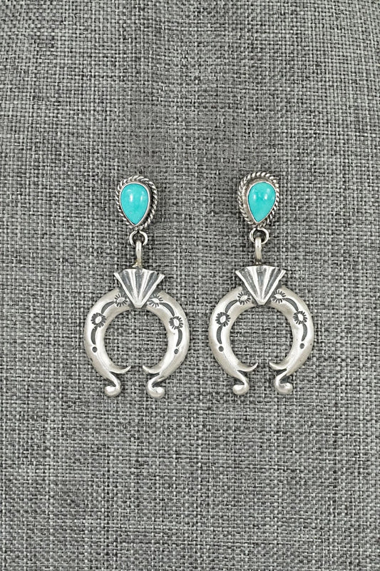 Turquoise & Sterling Silver Earrings - Sharon McCarthy
