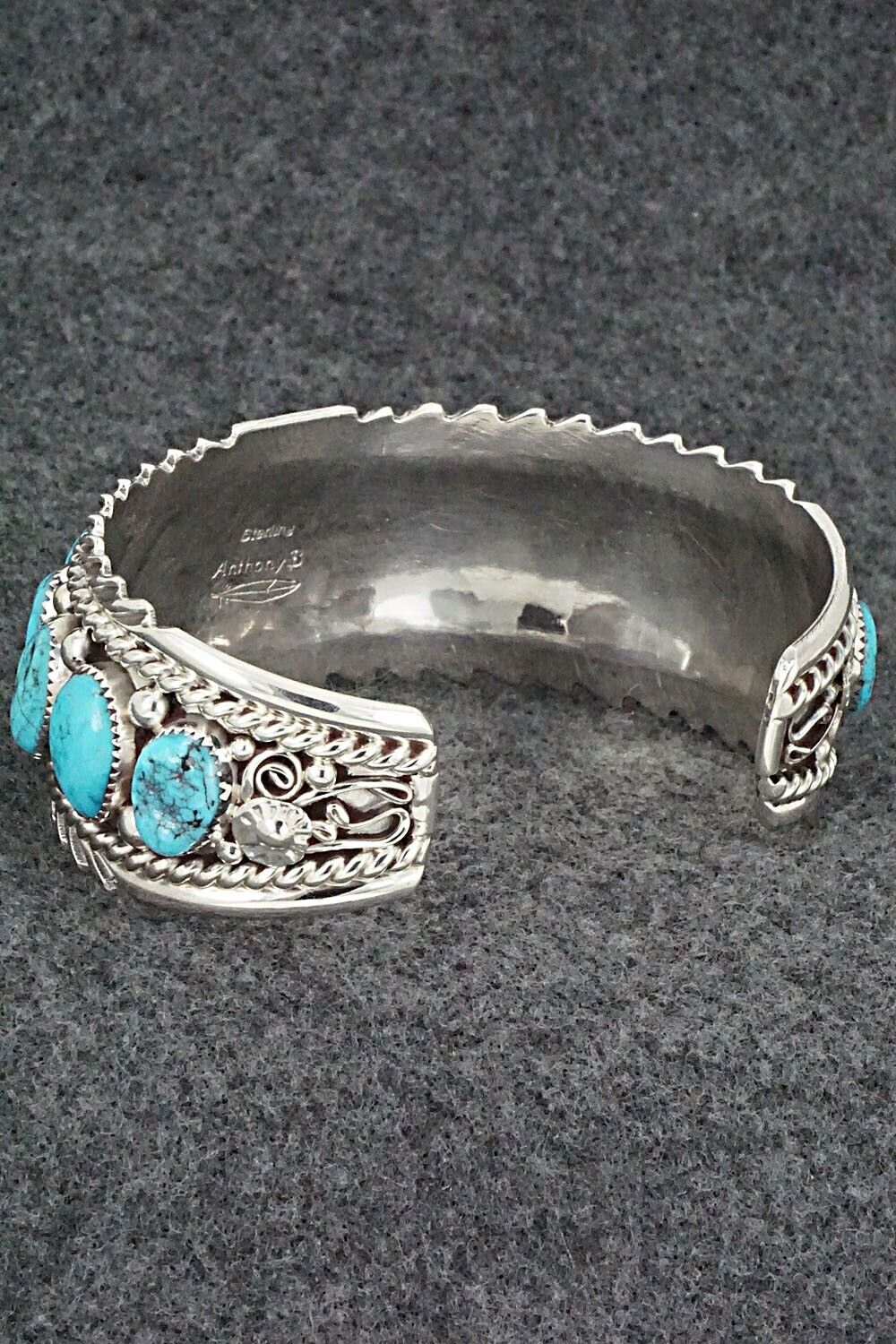 Turquoise & Sterling Silver Bracelet - Anthony Brown