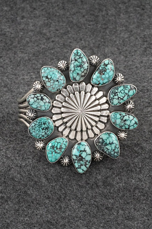 Turquoise and Sterling Silver Bracelet - Tom Lewis