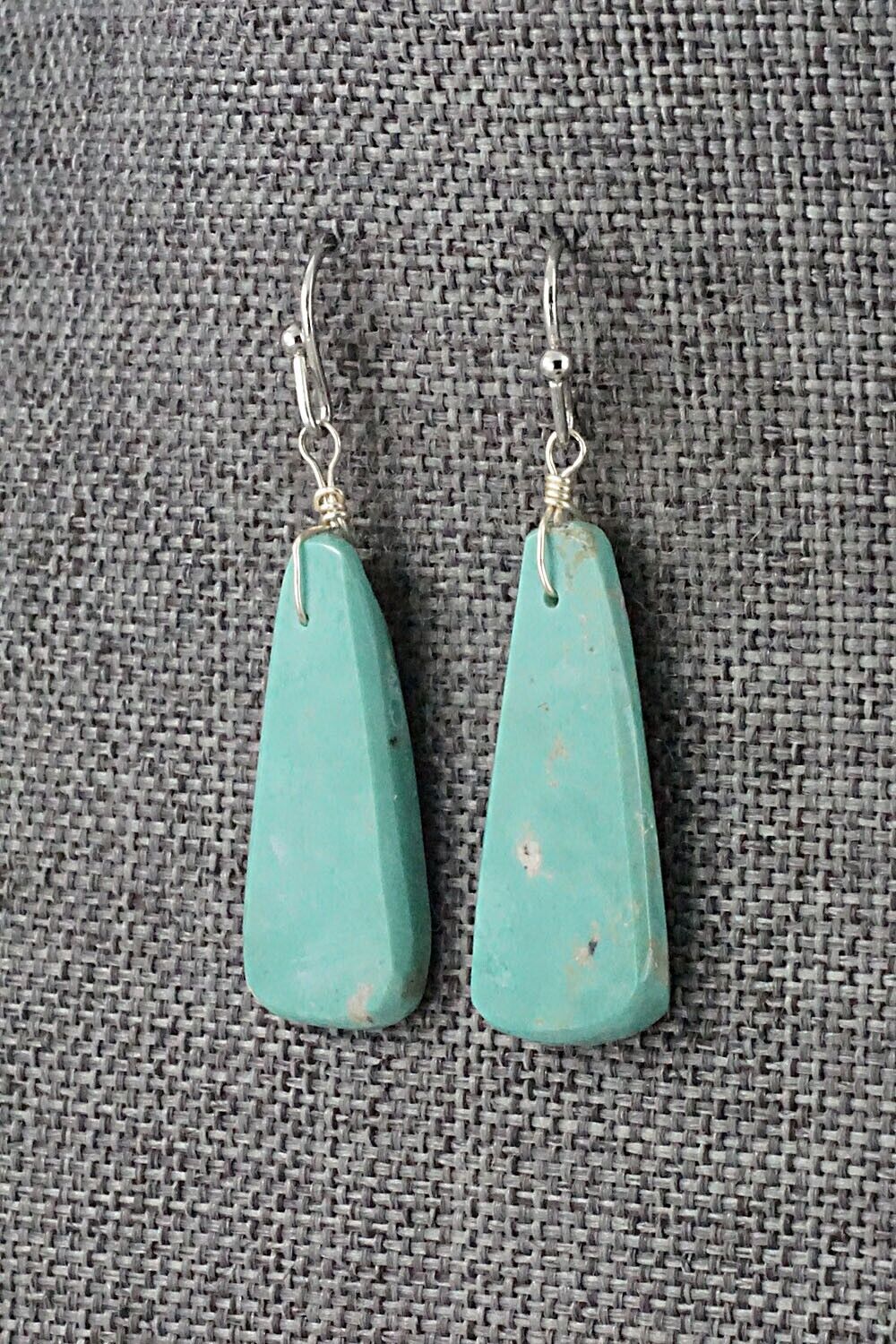 Turquoise & Sterling Silver Earrings - Joe Garcia