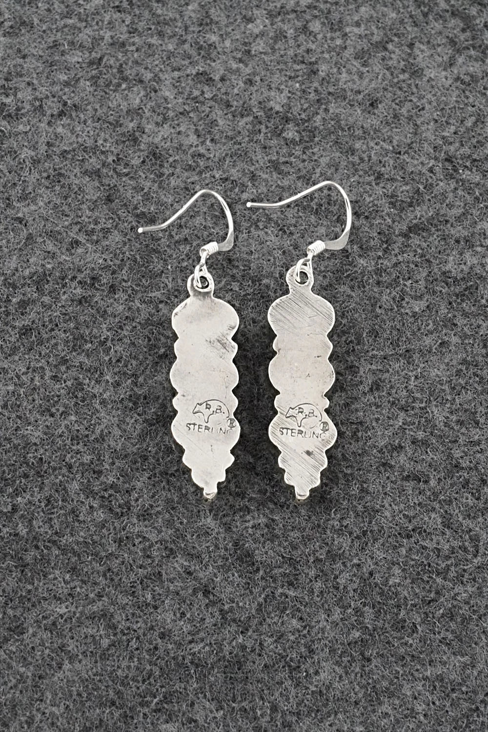 Turquoise & Sterling Silver Earrings - Gary Shorty