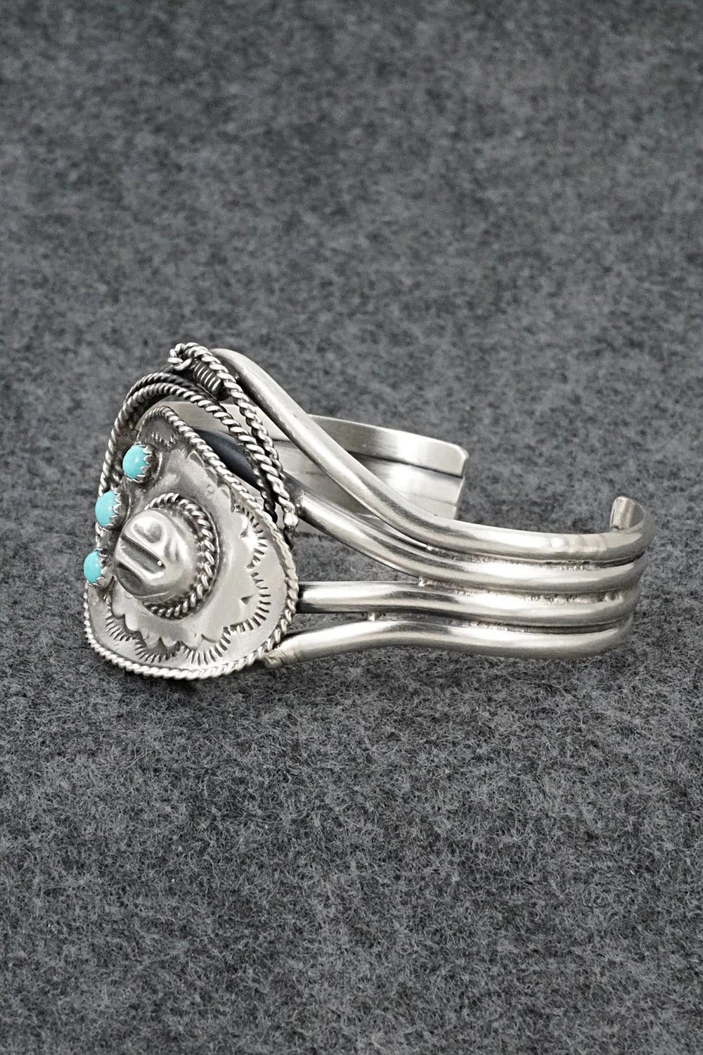 Turquoise & Sterling Silver Bracelet - Bobby Platero