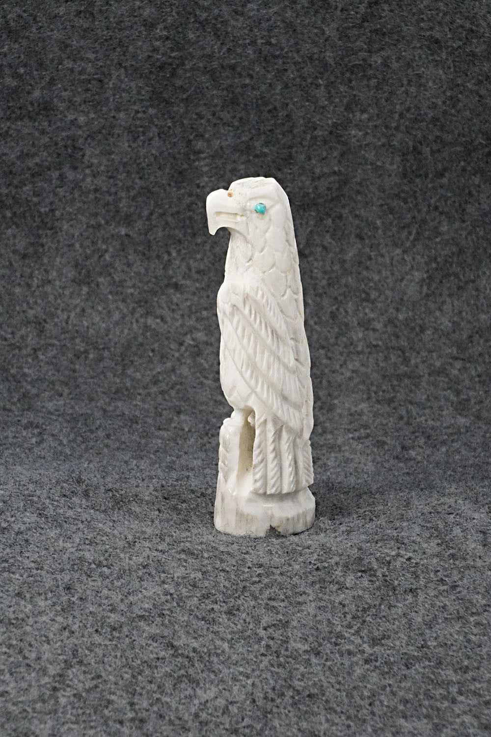 Eagle Zuni Fetish Carving - Garrick Weeka