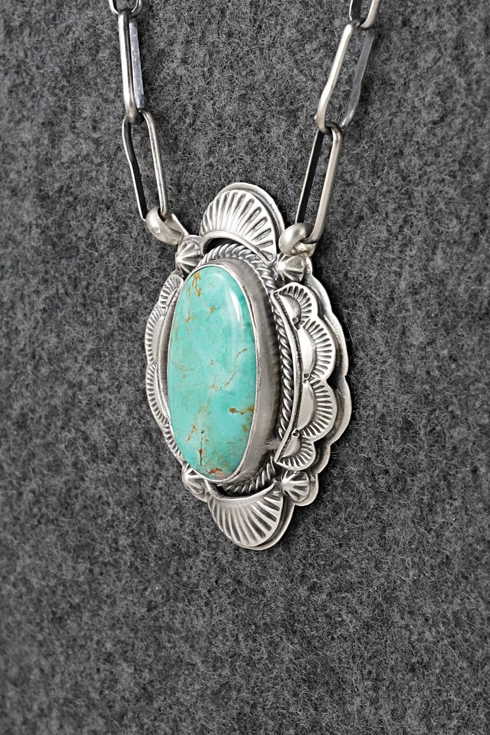 Turquoise & Sterling Silver Necklace - Randy Boyd
