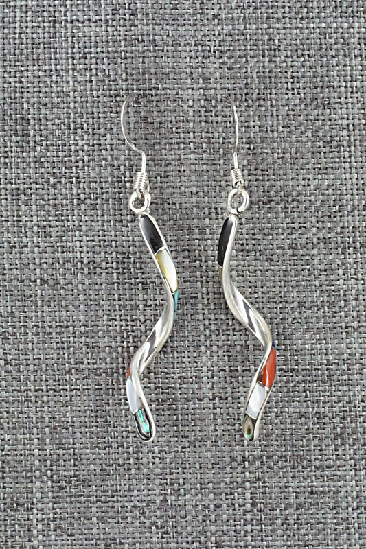 Multi Stone & Sterling Silver Earrings - Ira Johnson