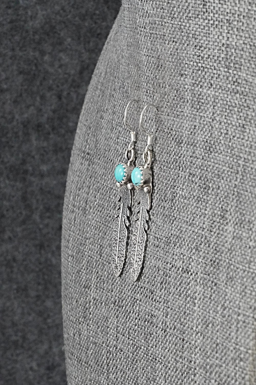 Turquoise & Sterling Silver Earrings - Adelarae Yazzie