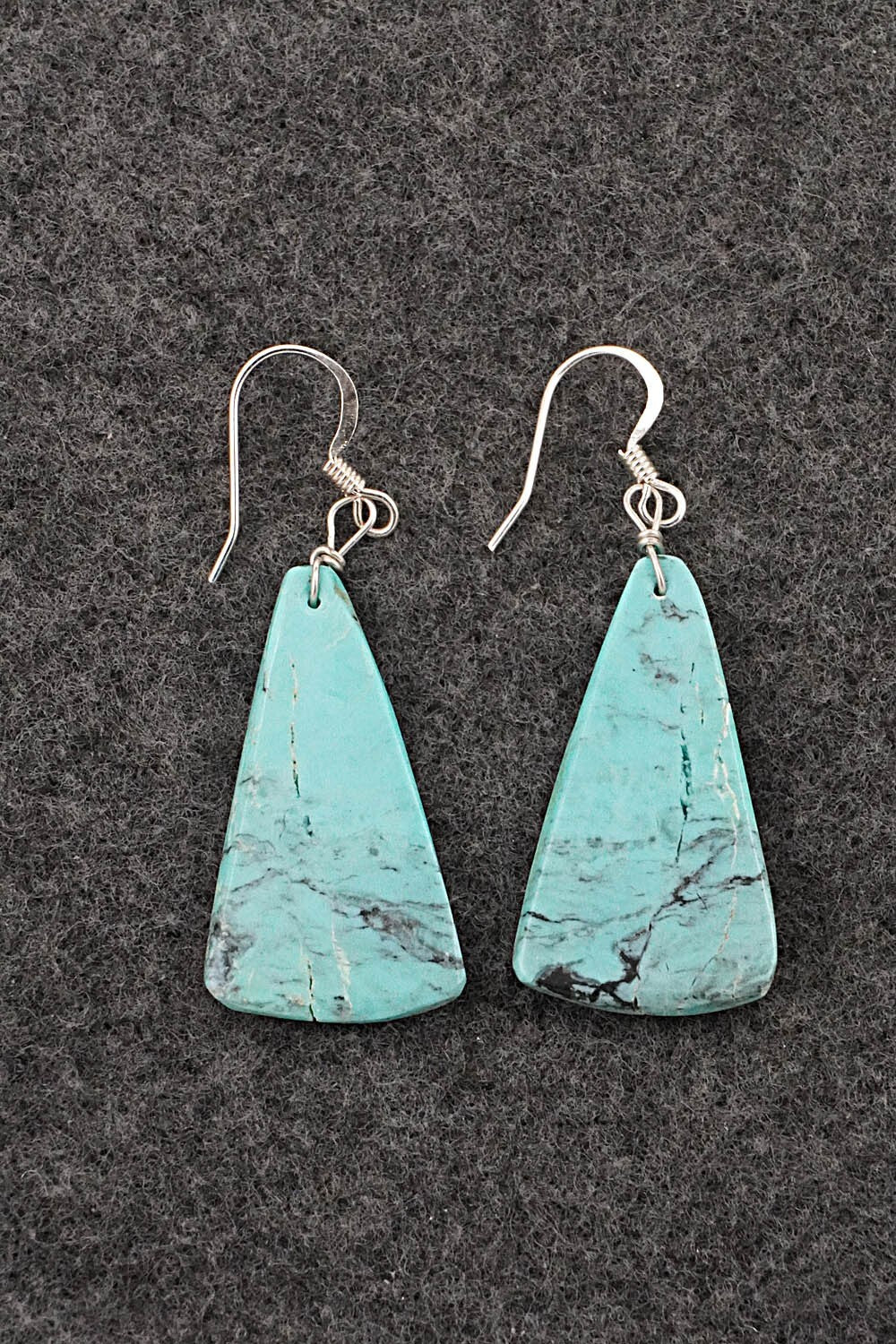 Turquoise & Sterling Silver Earrings - Joe Garcia