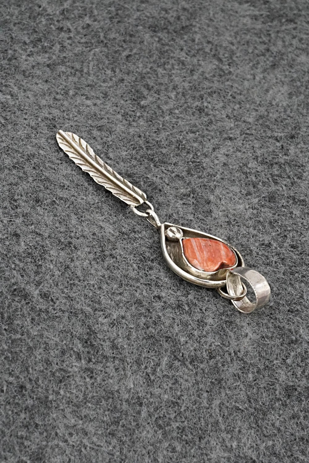 Spiny Oyster & Sterling Silver Pendant - Priscilla Reeder