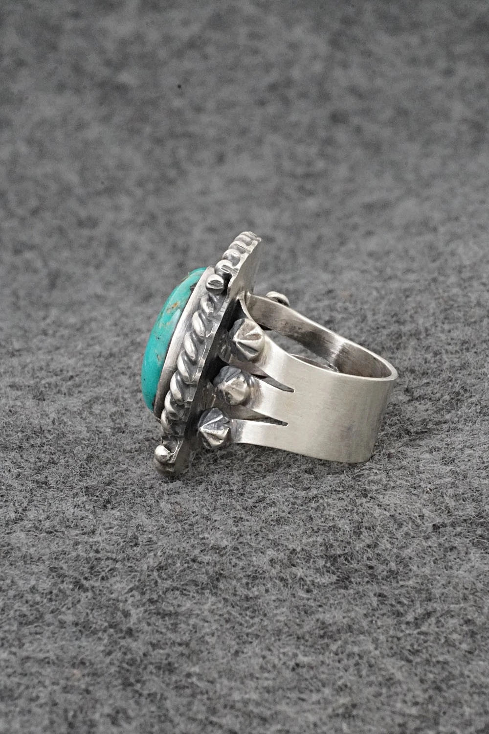 Turquoise & Sterling Silver Ring - Darrin Livingston - Size 7