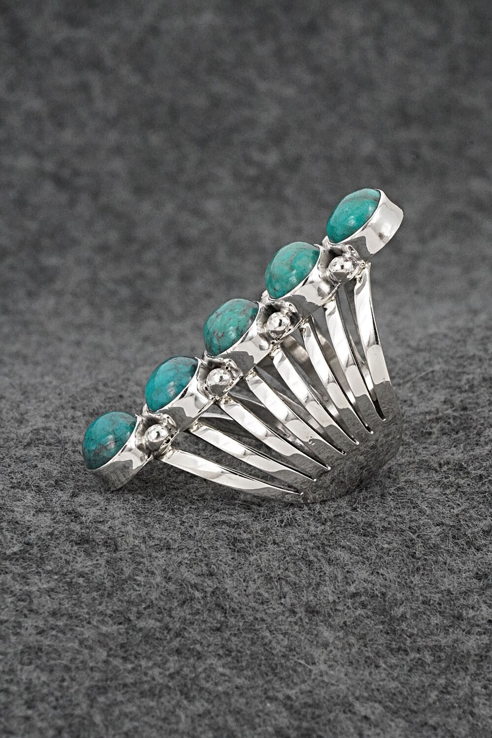 Turquoise & Sterling Silver Ring - Thomas Yazzie - Size 9