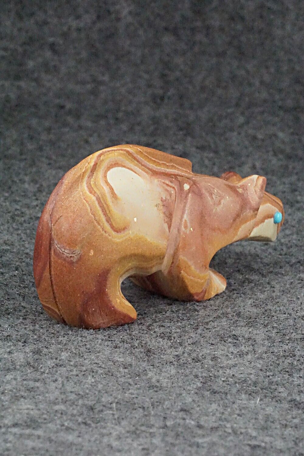 Mountain Lion Zuni Fetish Carving - Ronnie Lunasee