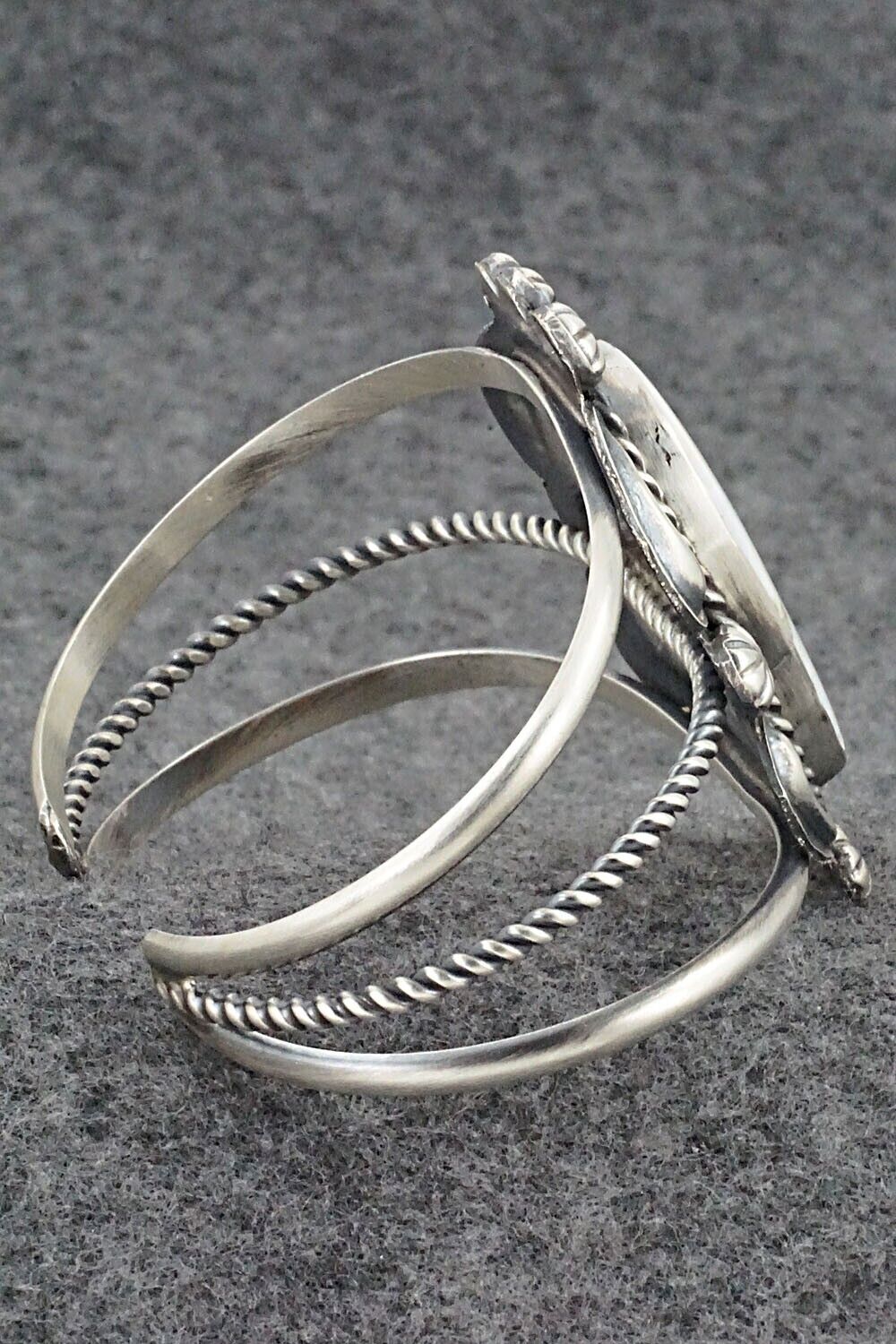 White Buffalo & Sterling Silver Bracelet - Jeff James Jr.