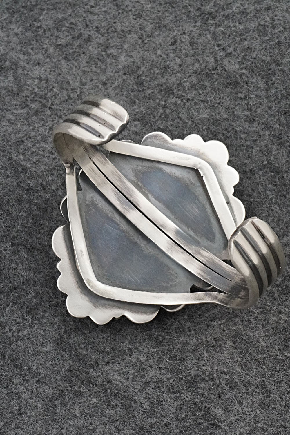 White Buffalo & Sterling Silver Bracelet - Vernon Johnson