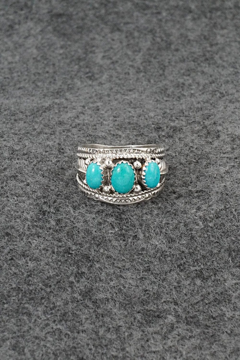 Turquoise & Sterling Silver Ring - Betty Begaye - Size 10