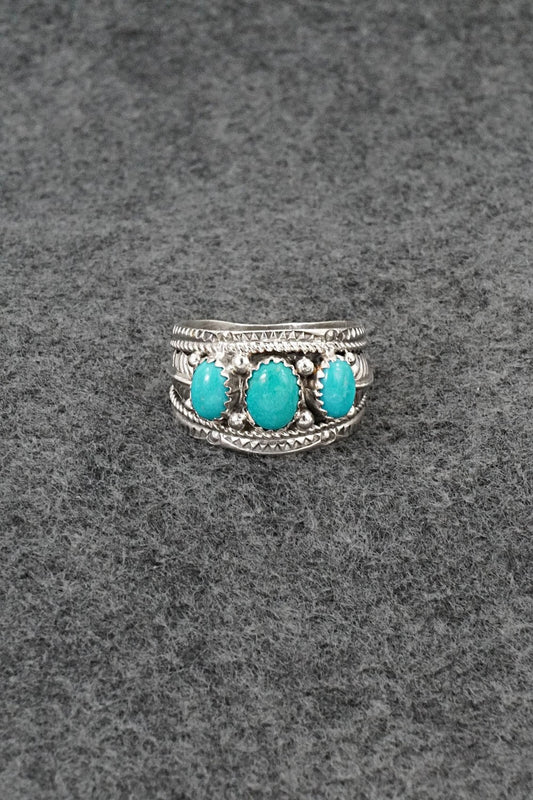 Turquoise & Sterling Silver Ring - Betty Begaye - Size 10